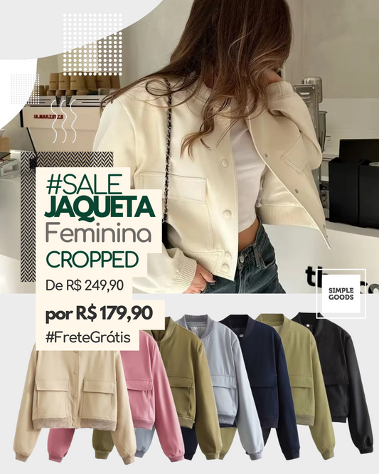#SALE Jaqueta Feminina Cropped